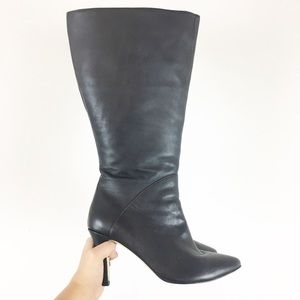Fitzwell Black Knee High Boots 7.5W